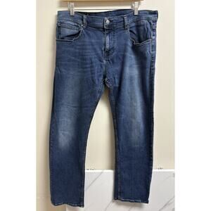 Armani Exchange Men’s Relaxed Straight Jeans Blue Stretch Denim Size 34